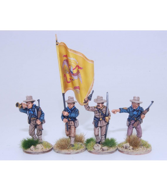 US Dismounted Cavalry/Rough Riders command group