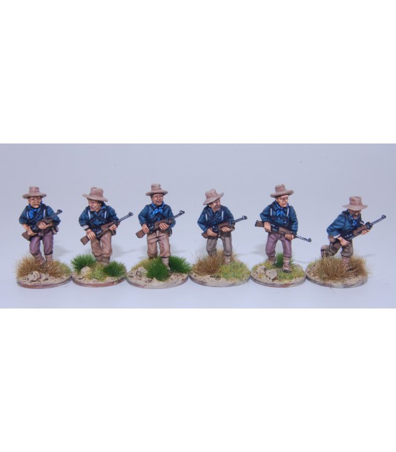 US Dismounted Cavalry/Rough Riders advancing