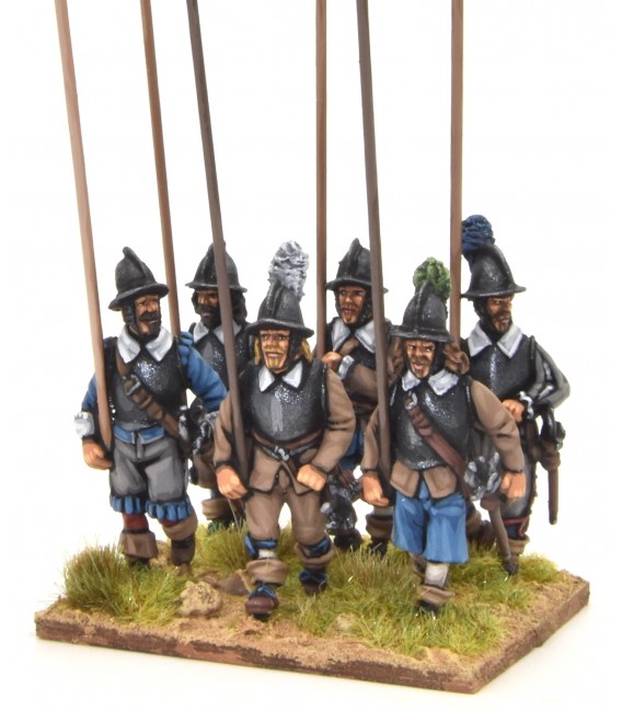 Thirty Years War French, armoured pikemen marching