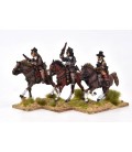 French Cavalry charging with pistol, breastplate and chapeay d'arme